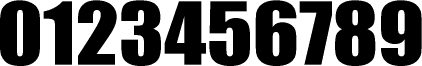 数字のフォント・書体-13