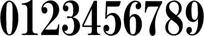 数字のフォント・書体-14