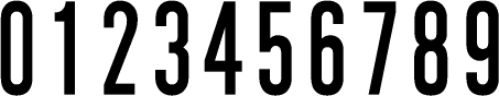 数字のフォント・書体-18