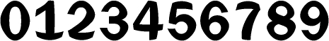 数字のフォント・書体-19